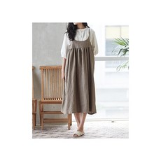 패션스타트 패턴인 P1275 Dress 민소매 레이어드 리넨 여성 원피스 옷 패턴 도안 옷본 여성복, 1개, 혼합