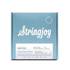 Stringjoy ORBITERS 包膜 電吉他弦 抗鏽 長壽, 1個, 9.5-46