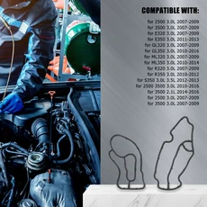 QE-2Pcs 검정색 고무 오일 필터 하우징 가스켓 메르세데스 벤츠 ML320 Dodge Sprinter 6421840080, 01 black