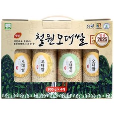 [선물용] 2025년산 햅쌀 해발250m철원평야 철원오대쌀 1BOX [당일도정], 상, 4개, 900g