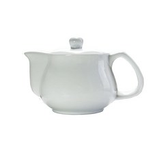 작은 도자기 찻주전자 255.1g(9온스) 스테인리스 스틸 인퓨저 클래식 중국 페노이 꽃(나비의 사랑), 화이트