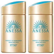 아넷사 퍼펙트 UV 선스크린 스킨케어 밀크, 2개, 60ml