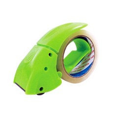 附發票 【力大牌 省力靜音 膠帶台 】 降噪封箱切台 ABEL 靜音 膠台 手持膠台 48mm 切台 0394 文具, 綠（顏色缺貨時，同意隨機出貨）, 1個