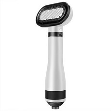 Garrl 반려동물 저소음 헤어 드라이어 강아지&고양이겸용 건조+빗질 2in1 털드라이빗 3단 강도 조절, 화이트, 1개