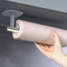 무타공 흡착 후크 걸이 다용도 거치대, 1개, 긴세트 (그레이 1p)