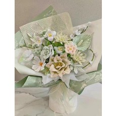 모루꽃다발키트 꽃다발 취미 키덜트 집콕 믹스 해바라기, 로즈 튤립 믹스