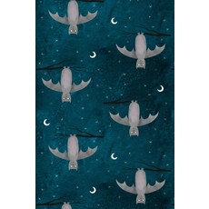 참고: 배트 커버 아트가 있는 빈 등거리 그래프 종이 노트, 기본