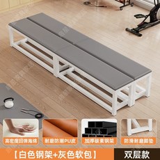 멀티 벤치의자 2인용벤치의자 라커룸 라운지 카페 실내용 1200mm, 그레이