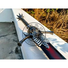 惡魔獵人5(鬼泣)但丁劍叛逆之刃-全金屬-附贈掛版-皮鞘, 1個, 血紅刃