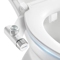 ANNWA 변기 시트용 비전기 비데 부착 Daul Clean 노즐 3가지 모드 조절 가능한 수압 울트라 슬림 시트 압력 제어 포함 여성용/후방 세척(TT17N), ANNWA 변기 시트용 비전기 비데 부착, Daul C
