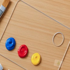 셀로트 투명 아크릴 팔레트 2P세트 10X15CM 직사각 조색용팔레트, 1개, 1