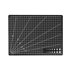 A4切割墊板 熱縮片墊板 文教工具 美工雕刻刀板 刻度裁切板 0.9MM厚 A4黑色, 0.9MM厚--A4黑色