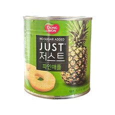 동원 저스트 노슈가 파인애플 통조림, 425g, 1개