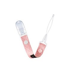 【小獅王Simba辛巴】蘿蔓夜光奶嘴帶 3色 夜光安撫奶嘴 奶嘴鏈 嬰兒安睡必備, 玫瑰粉, 1個