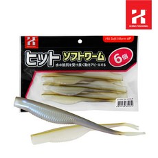 카즈미 힛토 소프트 웜 WF 낚시 낚시용품 웜 훼이크 다운샷, 1개