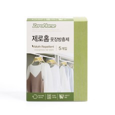크린스타 제로홈 옷장 방충제 5P 좀벌레 퇴치, 4g, 2개