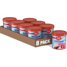 베티 크로커 글루텐 프리 휘핑 바닐라 프로스팅 12온스., Strawberry, 12 Ounce (Pack of 8)