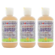 캘리포니아키즈 슈퍼 센서티브 샴푸 앤 바디워시 올인원클렌저, 251ml, 3개