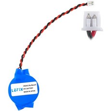 LeFix CMOS 배터리 RTC CR2032 DELL D830 E6530 N4050 E7270 HP CQ41 8440p G4 ASUS S56 X611 삼성 R467 R458, Reverse Polarity, 1개
