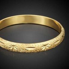 18kgp 골드 미니음각 뱅글 금팔찌dkl3+7Qgg