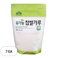 OrganicStory 유기농 쌀가루, 500g, 7개