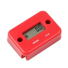 방수 디지털 엔진 게이지 디스플레이 시간 측정기 카운터 오토바이 보트 자전거 모어, 1. Red
