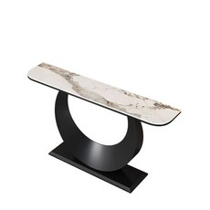 엔틱콘솔 테이블 골드 거실 현관장식장 M2, U. 블랙 프레임 80x30x80