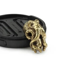 1개/몫 문어 나이프 비즈 황동 멧돼지 우산 밧줄 펜던트 레드 구리 Paracord DIY, 03 octopus, 1개