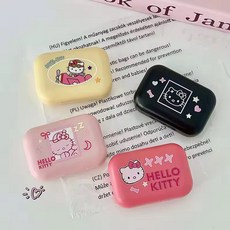 옐상 미니 컬러 키티 거울 렌즈케이스 4종