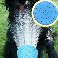 휴대용 실리콘 해바라기 샤워기 헤드, 1개, 페트병 샤워기 오렌지