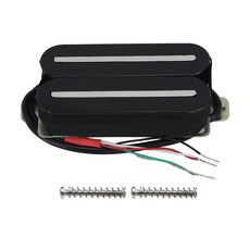 기타픽업 FLEOR 듀얼 레일 픽업 일렉트릭 기타 험버커 세라믹 부품 블랙/화이트, Black Neck, 1개