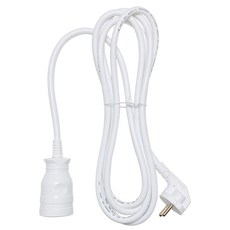 모즈온 1구 연장선 16A 멀티탭 전기연장선 캠핑용 고용량 1m 1.5m 3m 5m 10m, 1개, 화이트