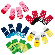 寵物襪子 可愛卡通防滑 多尺寸貓狗適用 寵物地板襪, 1個