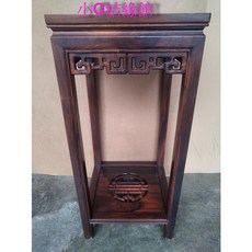 小o結緣館 雞翅木仿古四方花台 風水架 令旗架