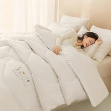 양모이불 100% 겨울용 보온 이불솜 가정용 기숙사, 흰색