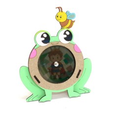 마술쇼 개구리 만들기키트 양자 과학 학습 교구 1인용 사이언스 방과후수업 과학실험, 1개