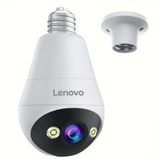 레노버 3MP WIFI E27 전구 보안 카메라 풀 컬러 나이트 양방향 음성 인터콤 스마트 홈 무선, 03 3MP Bulb Camera, 3MP Bulb Camera