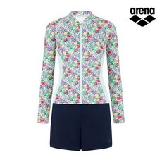 아레나 아레나소피 레저 집업 래쉬가드 세트 A4BL1PS12MNT 207152