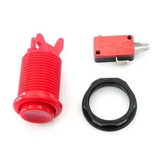 Happ 아케이드 멀티케이드 푸시 버튼 내구성 잠마 게임 스위치 8 색 오렌지 퍼플 바탑 머신, 12 red