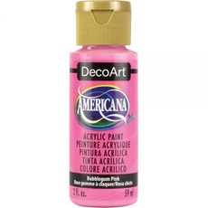 DecoArt DADA250-3 Darice 아메리카나 아크릴 물감 56.7g(2온스) 버블검 핑크, 2 Fl Oz (Pack of 1), 캐러셀 핑크