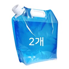 파파가든 접이식 물주머니 워터백 10L(41cm x 38cm), 2개, 블루