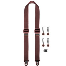 輕巧快拆可調式相機背帶，舒適耐用多色可選，攝影愛好者必備配件, 1個, Slide Lite/勃根地紅