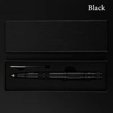 다기능 군사 자기 방어 전술 펜 비상 손전등 스트로브 병따개 창문 차단기 야외 서바이벌 EDC, 02 Black