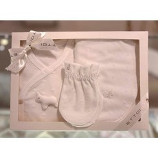 [백화점 정품] 에뜨와 신생아 순면 사계절 배냇 슈트 임신 출산 선물 배내가운X속싸보X손싸개세트