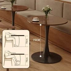 홈 거실을 위한 70cm 라운드 식탁 간단한 커피 테이블 작은 튤립 Muebles, 3_80CM C
