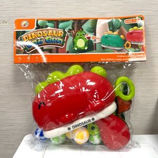 黑白寶貝 恐龍球球槍 恐龍黏黏球 兒童射擊玩具 戶外軟彈槍 趣味恐龍槍, 1個, (袋裝)紅色款, 紅色