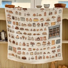 몽쁘띠프로제 뱀부코튼 머슬린 2중거즈 감성 블랭킷 S, Cafe Bonbon