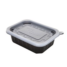 [일용상회]사각 미니죽용기 JH 1310 소 300ml 50세트 검정, 50개, 1세트