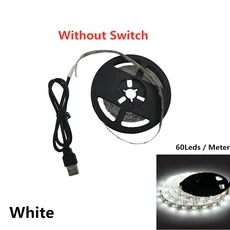 화장대 메이크업 거울 조명 5V USB LED 유연한 테이프 케이블 전원 드레싱 미러 램프 장식 0.5m -5m