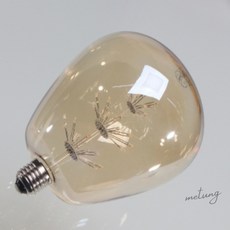 매퉁 눈꽃 LED 1.8W 전구색 노란빛